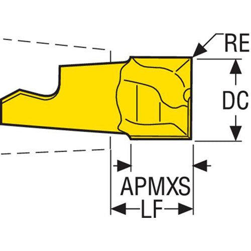 Minimaster Insert F30M E - Edge Geometry (2 ZEPH) - AIMS Industrial Supplies