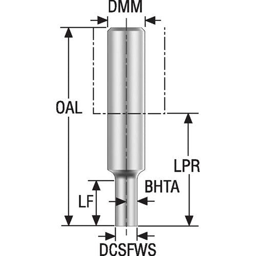 Minimaster Shank Cylindrical - Design 2 - AIMS Industrial Supplies