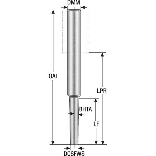 Minimaster Shank Cylindrical - Design 3 - AIMS Industrial Supplies
