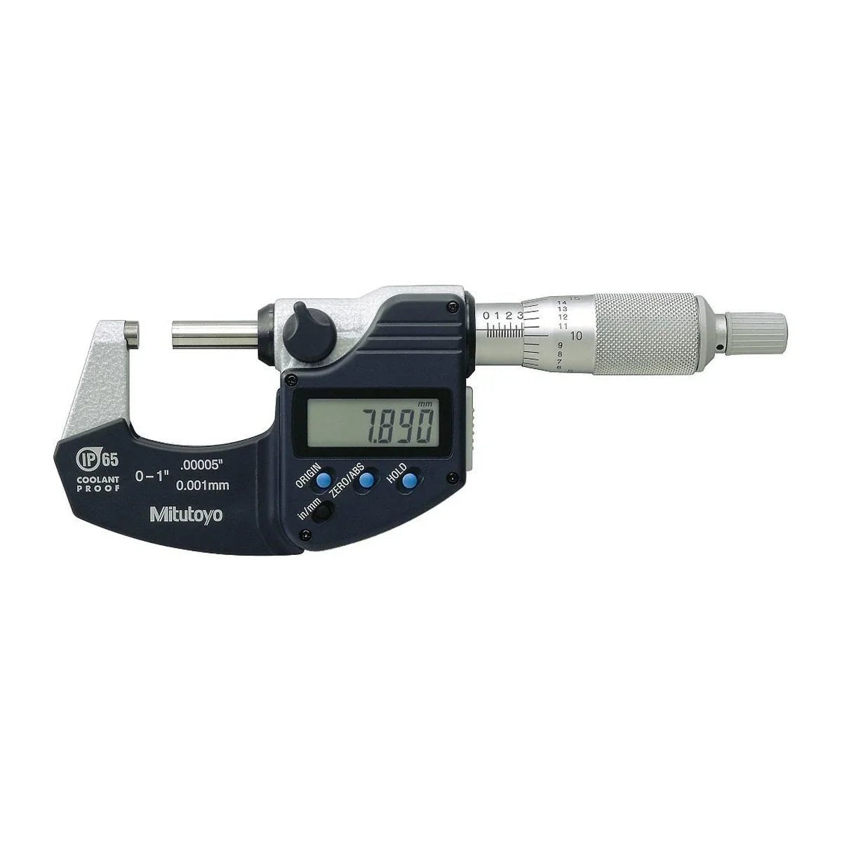 Mitutoyo Coolant Proof Micrometer (IP65 Digimatic) Series 293 Inch/Metric, with SPC output - AIMS Industrial Supplies