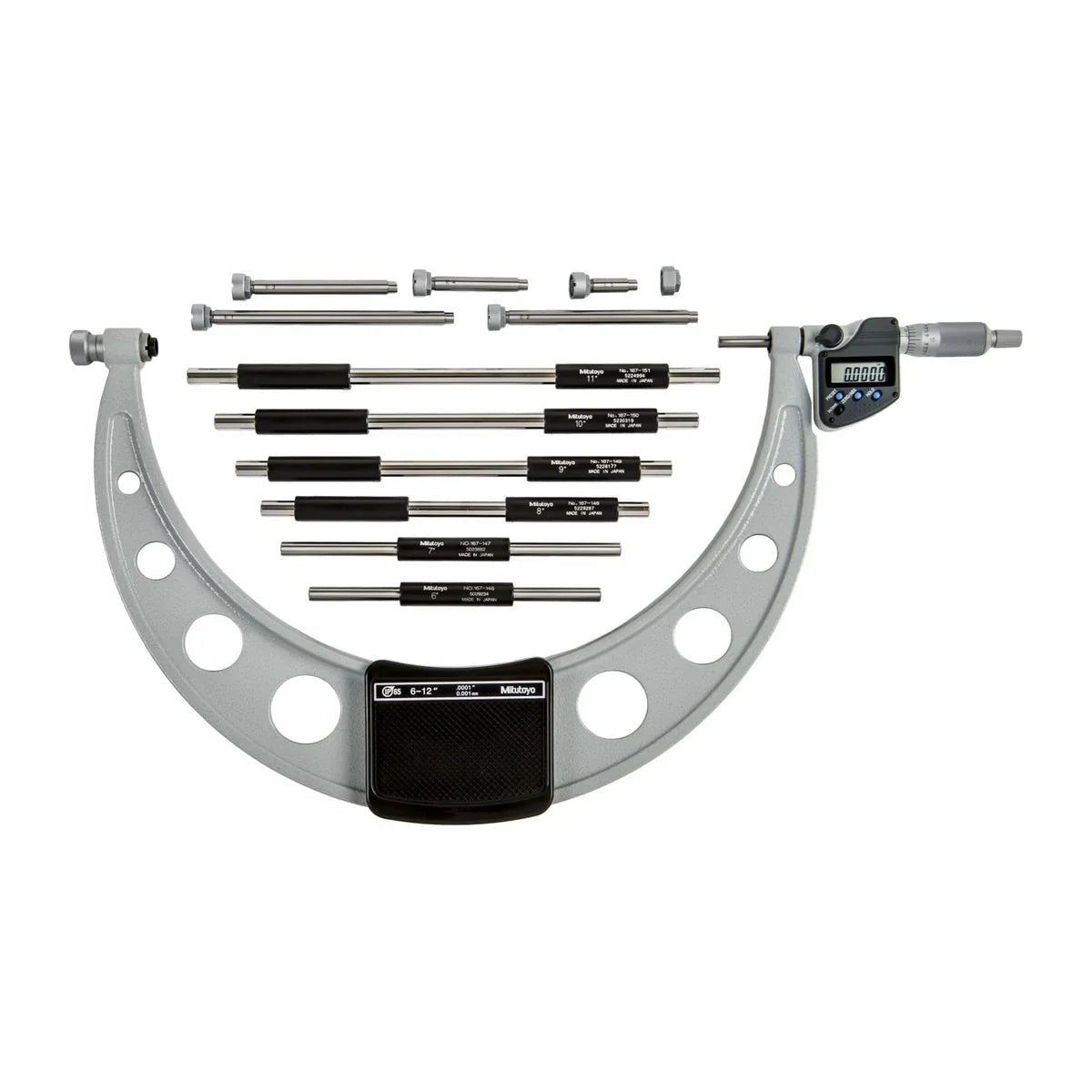 Mitutoyo Outside Micrometer with Interchangeable Anvils Series 340 - AIMS Industrial Supplies