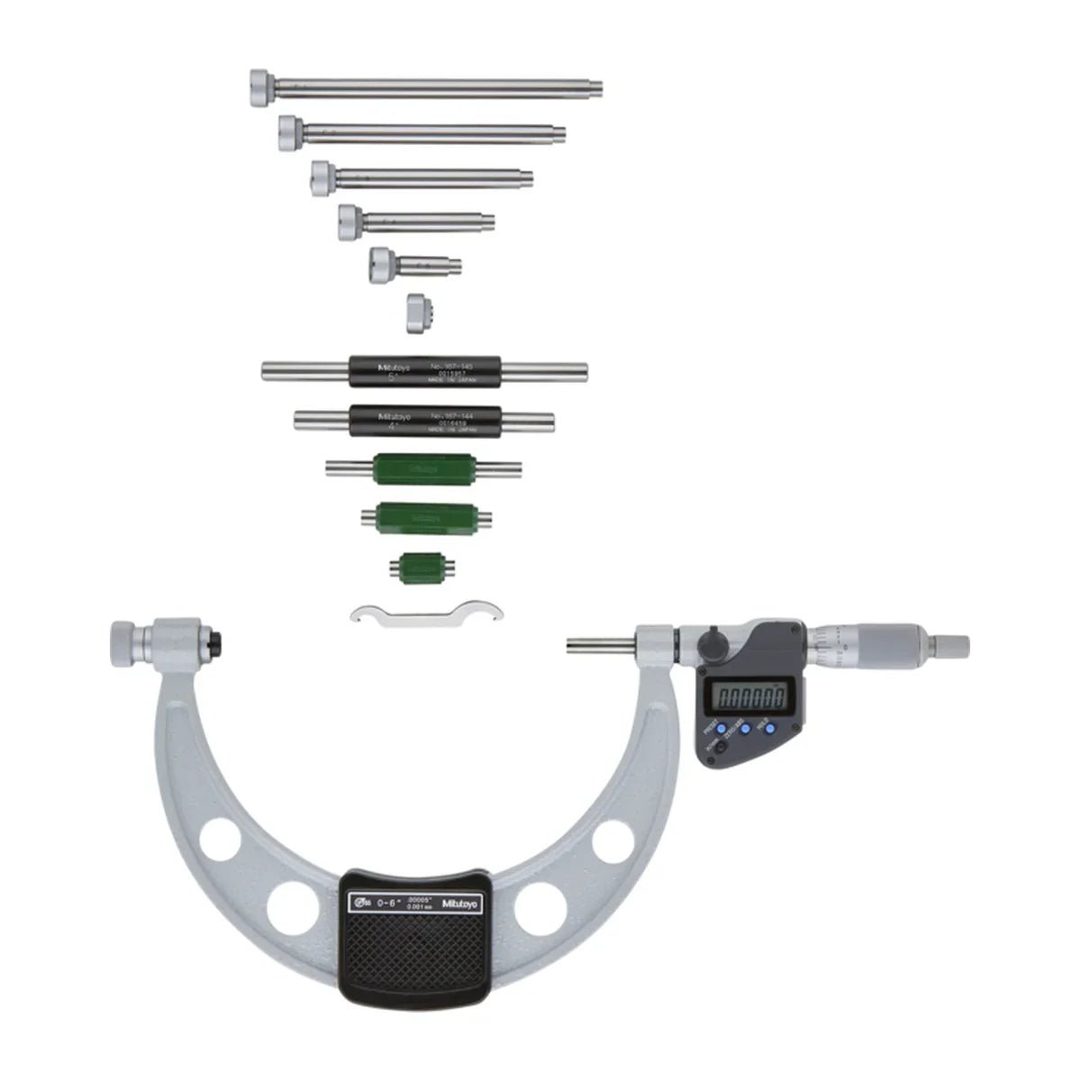Mitutoyo Outside Micrometer with Interchangeable Anvils Series 340 - AIMS Industrial Supplies
