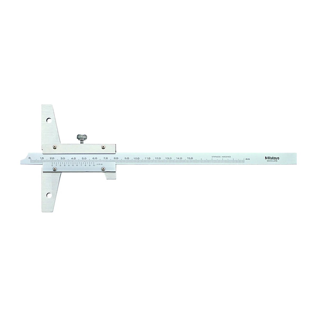 Mitutoyo Vernier Depth Gauge (Series 527) 0-200mm x 0.02mm Range - AIMS Industrial Supplies