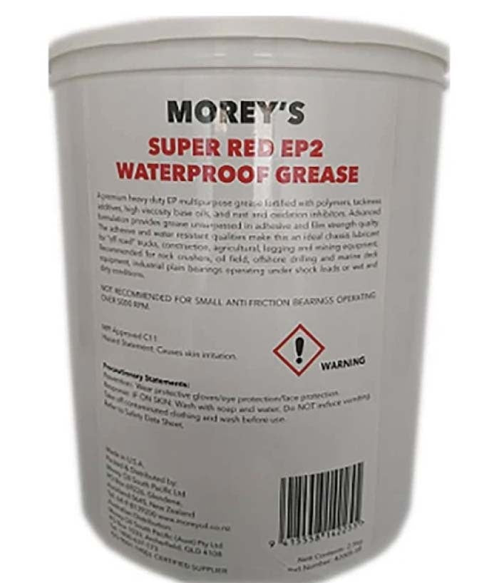 Morey's Super Red Waterproof EP-MP2 Grease 2.5kg
