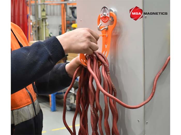 MSA Cable Mate Magnetic Lead Holder Orange Strap - MSACM102