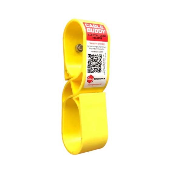 MSA Magnetic Cable - Buddy Magnetic Lead Holder Yellow Plastic - AIMS Industrial Supplies
