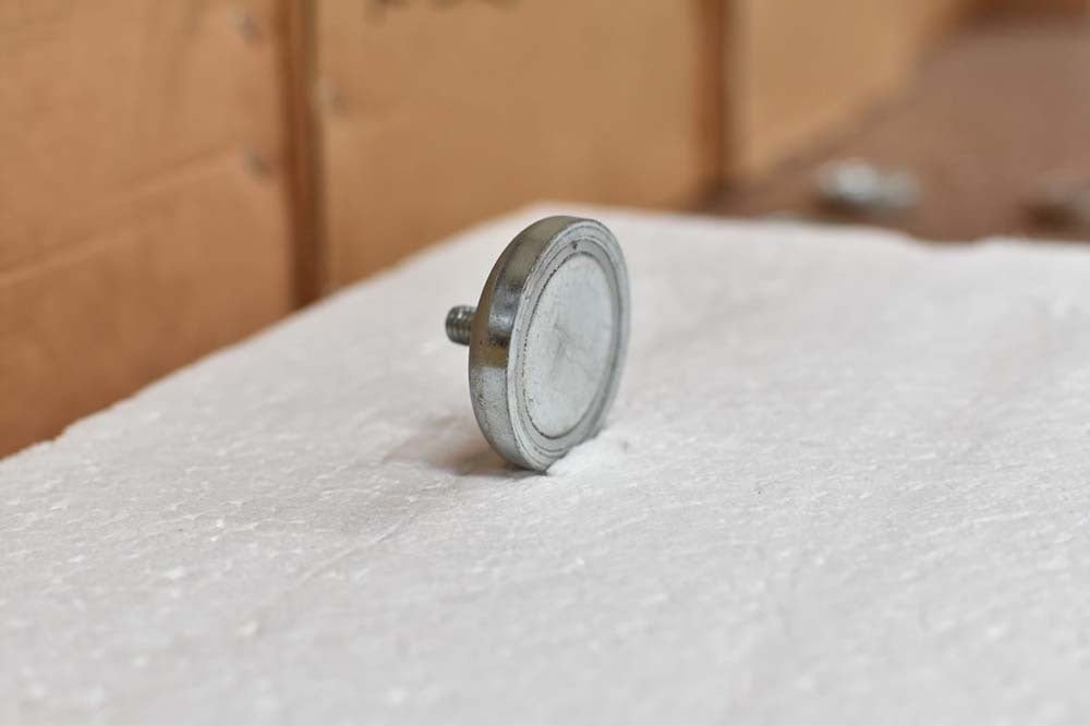 MSA Rare Earth Pot Magnet C Series Male Thread - AIMS Industrial Supplies