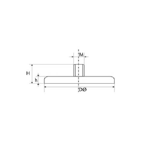 MSA Rare Earth Pot Magnet C Series Male Thread3