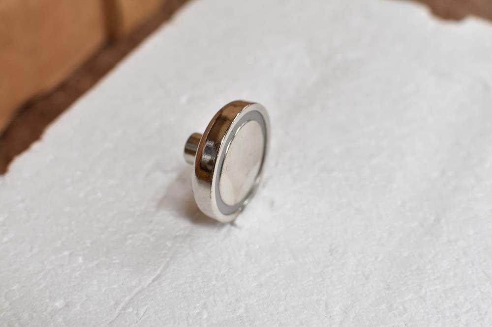 MSA Rare Earth Pot Magnet D Series Female Threaded Boss - AIMS Industrial Supplies