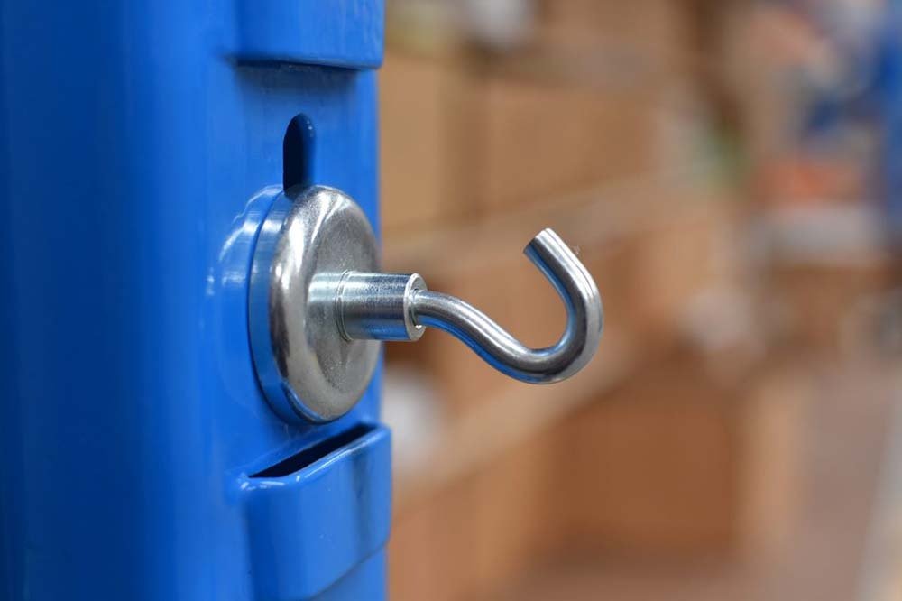 MSA Rare Earth Pot Magnet E Series Complete With Hook - AIMS Industrial Supplies
