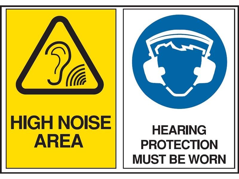 Multi Message Sign - High Noise Area/Hearing Protection Must Be Worn - AIMS Industrial Supplies