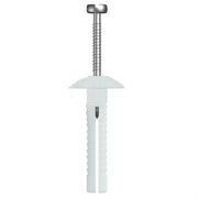 Mushroom Head Nail-In Anchor Nylon Body Steel Pin - AIMS Industrial Supplies