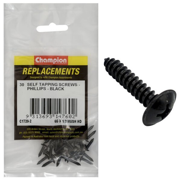 Mushroom Head Self Tapping Screw Assortment Refill - AIMS Industrial Supplies