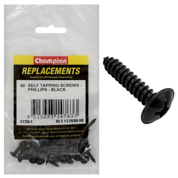 Mushroom Head Self Tapping Screw Assortment Refill - AIMS Industrial Supplies