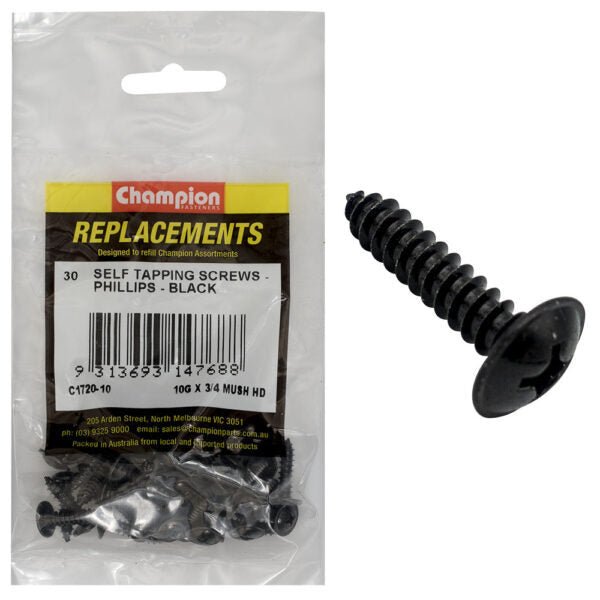 Mushroom Head Self Tapping Screw Assortment Refill - AIMS Industrial Supplies