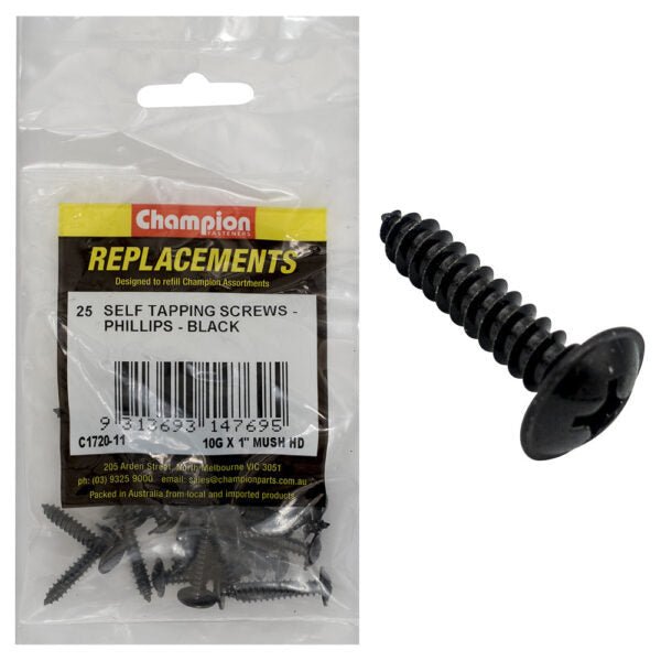 Mushroom Head Self Tapping Screw Assortment Refill - AIMS Industrial Supplies