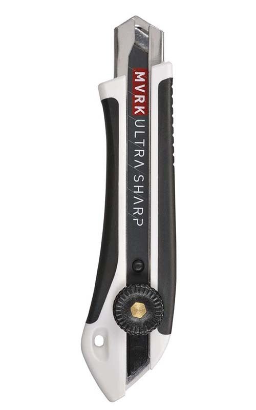 MVRK 18mm Ultra Sharp Sure Grip Screw Lock Snap Knife - AIMS Industrial Supplies