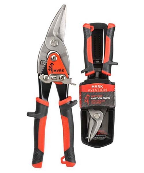 MVRK Left Cutting Aviation Snip With Holster And Belt Clip