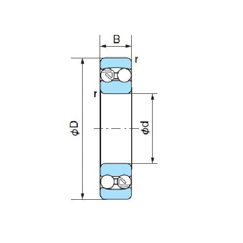 NACHI 1302 Self Aligning Ball Bearings 1200-2200 Series OPEN 15 x 42 x 13mm2