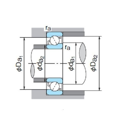 NACHI Double Row Angular Contact Ball Bearings Open 5200 - 5300 - AIMS Industrial Supplies