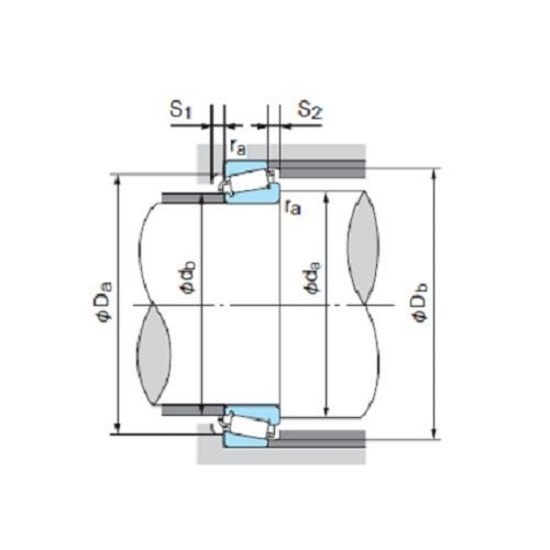 NACHI LM48548 Tapered Roller Bearings Inch Series 34.925 x 65.088 x 18.288mm - AIMS Industrial Supplies