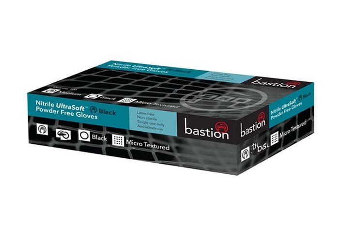 Nitrile Soft Black PowderFree Micro Textured Gloves - AIMS Industrial Supplies