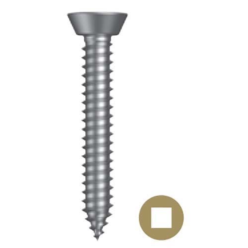 No. 8 x 1/2" Undercut CSK Square Dr Self Tapping Screw Zinc  - Box of 1000