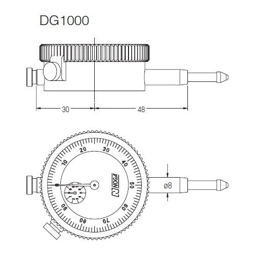 Noga DG1000 Dial Gauge - AIMS Industrial Supplies