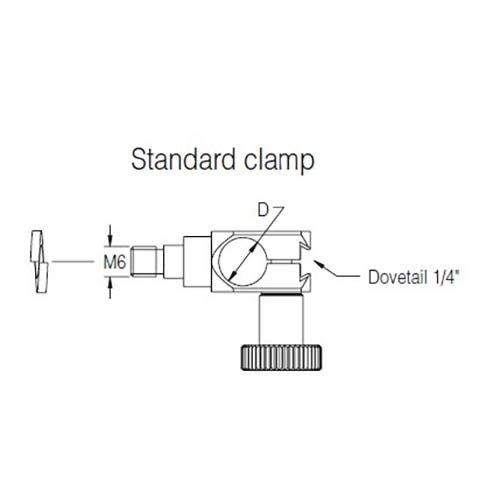 Noga FA1100 Top Attachment With No Fine Adjustment M6 Thread W/ 8mm Clamp - AIMS Industrial Supplies