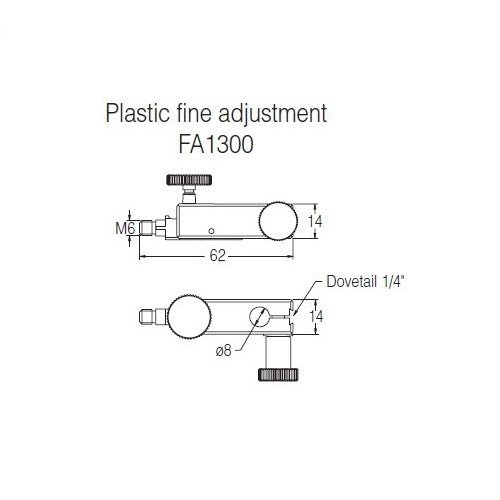 Noga FA1300 Plastic Fine Adjustment - AIMS Industrial Supplies