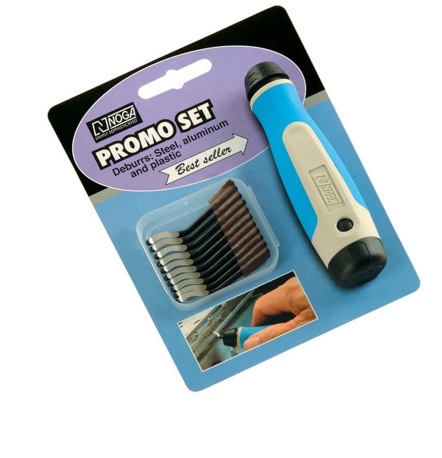 Noga NG8150 Deburring Tool Promo Set (10- pc S10 Blade) - AIMS Industrial Supplies