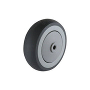 Non-Marking Rubber Wheel - Stainless Precision Bearing, Nylon Centre, Grey - AIMS Industrial Supplies