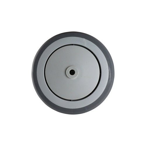Non-Marking Rubber Wheel - Stainless Precision Bearing, Nylon Centre, Grey - AIMS Industrial Supplies