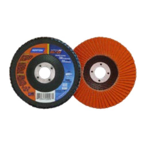 Norton Flap Disc Blaze Orange Aluminium 125 x 22 mm 40 Grit - Pack of 10