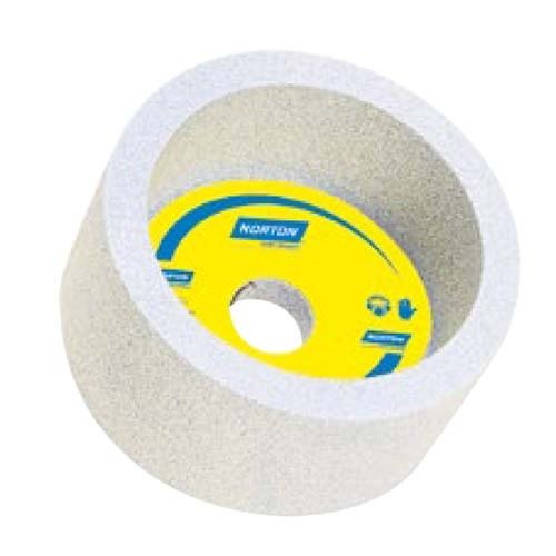 Norton Grinding Wheel Rim&Back Toolroom White Al Oxide 100 x 50 x 31.75 mm - AIMS Industrial Supplies