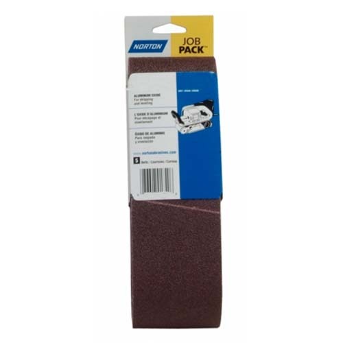 Norton Metalite Portable Linishing Cloth Belt 75 x 533 mm 120 Grit Pack of 31
