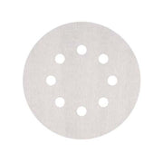 Norton NoFil Sand Paper Disc White 8 Hole 200 mm 40 Grit Pack of 50 - AIMS Industrial Supplies