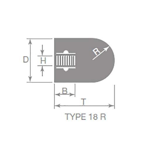 Norton Plug Wheel Square End Aluminium Oxide 50 x 75 24 Grit Type Pack of 5 - AIMS Industrial Supplies