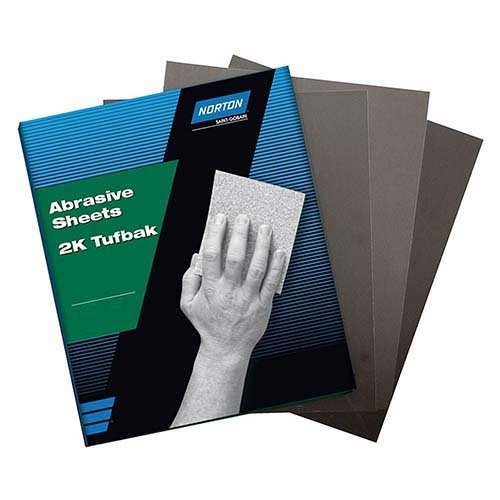 Norton Sanding Paper Sheet Al Oxide 230 x 280 mm 120 Grit - Pack of 50 - AIMS Industrial Supplies