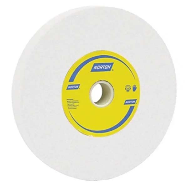 Norton White Aluminium Oxide Toolroom Grinding Wheel 100 x 13 x 19.05mm - AIMS Industrial Supplies