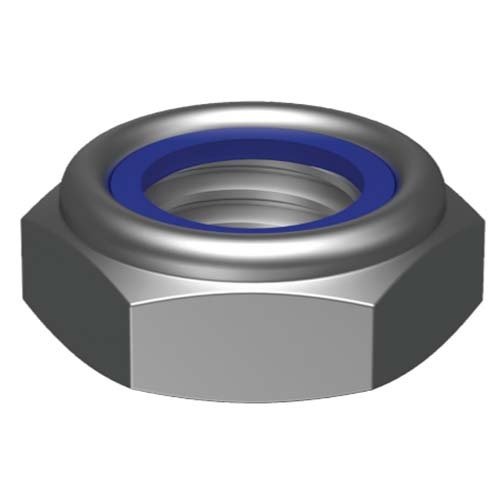Nyloc Thin Hex Nut Class 04 Zinc Plated - AIMS Industrial Supplies