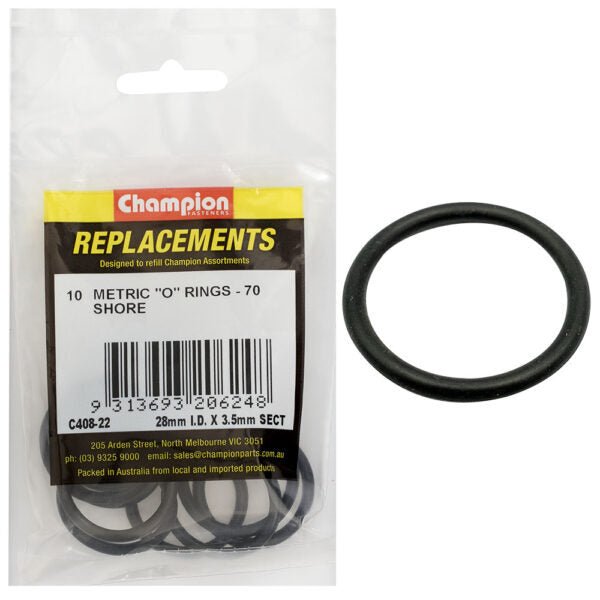 O - Ring Nitrile Shore 70 Metric Assortment Refill - AIMS Industrial Supplies