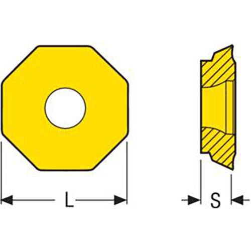 Octomill Insert Size 07 Grade F40M T Type (OFET07) - AIMS Industrial Supplies