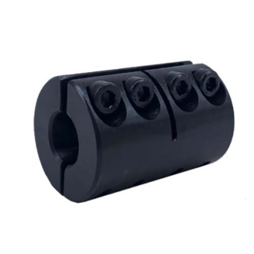 One Piece Split Rigid Coupling Clamp Type - Black Oxide - AIMS Industrial Supplies