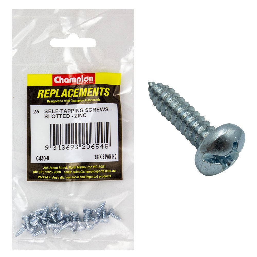 Pan Head Self Tapping Screw Assortment Refill - AIMS Industrial Supplies