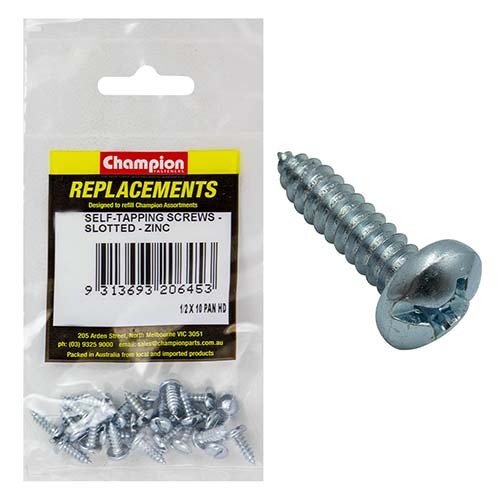 Pan Head Slotted Self Tapping Screw Assortment Refill (CA420)- Champion - AIMS Industrial Supplies