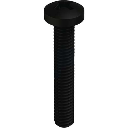 Pan Phillips Metal Thread Screw Mild Steel Zinc Black - AIMS Industrial Supplies