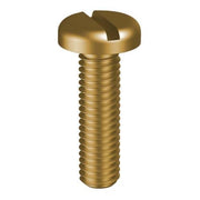 Pan Slotted Metal Thread (Machine) Screw Brass - AIMS Industrial Supplies