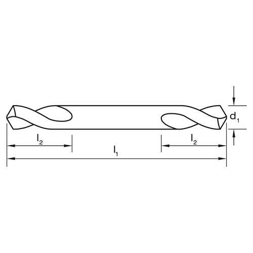 Panel Drill Bit - Double Ended - TiN Coated - AIMS Industrial Supplies