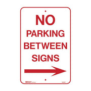 Parking Sign - No Parking Between Signs Arrow Right - AIMS Industrial Supplies